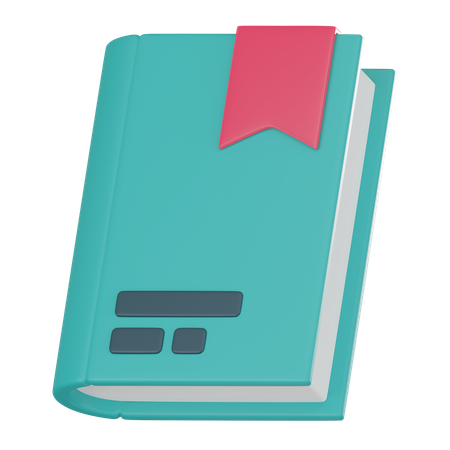 Livre avec marque-page  3D Icon
