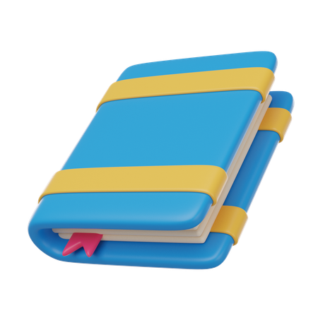 Livre avec marque-page  3D Icon