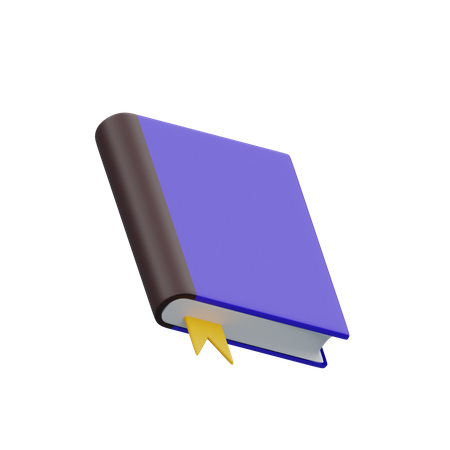 Livre avec marque-page  3D Illustration