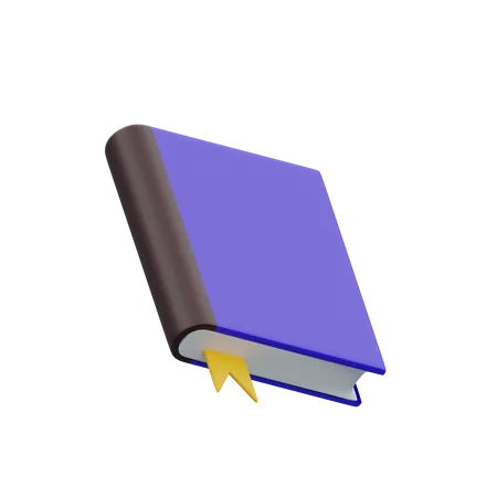 Livre avec marque-page  3D Illustration