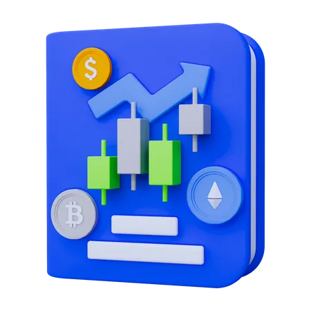 Livre de bourse  3D Icon