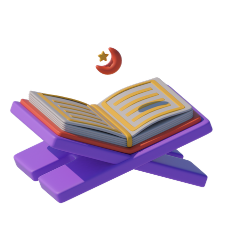 Livre du coran  3D Icon