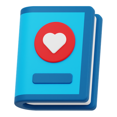 Livre d'amour  3D Icon