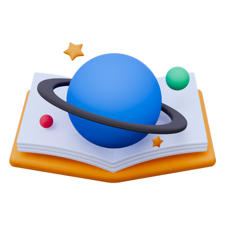 Livre d'astronomie  3D Icon