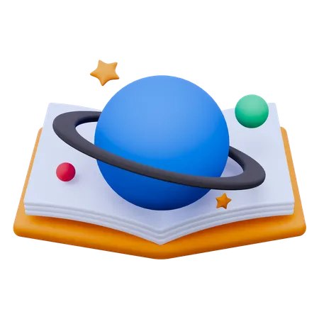 Livre d'astronomie  3D Icon