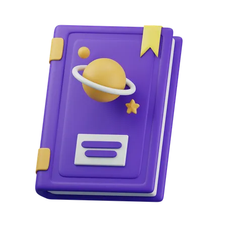 Livre d'astronomie  3D Icon