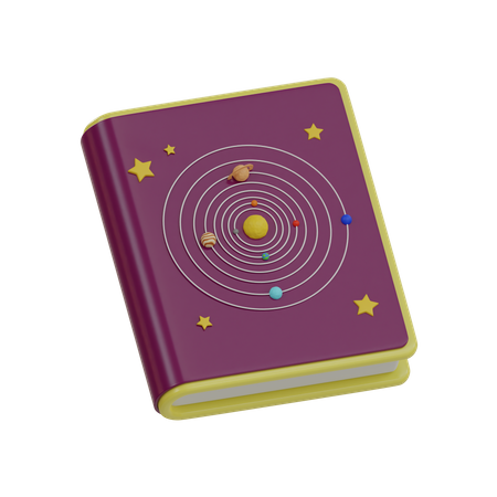 Livre d'astronomie  3D Icon