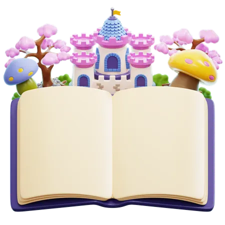 Livre d'histoire de conte de fées  3D Icon