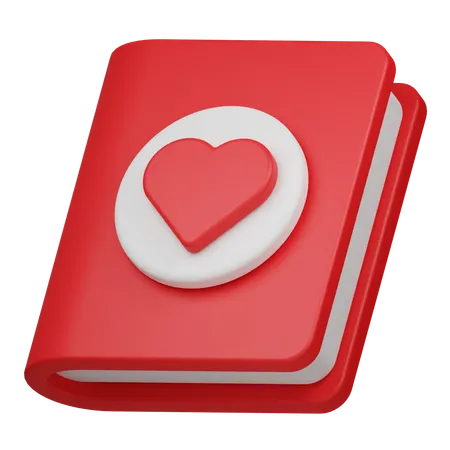 Livre d'amour  3D Icon