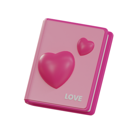 Livre d'amour  3D Icon