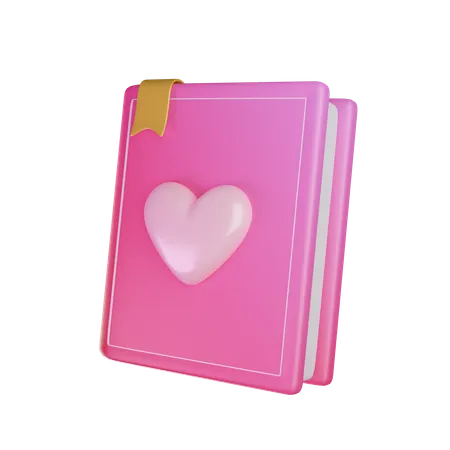 Livre d'amour  3D Icon