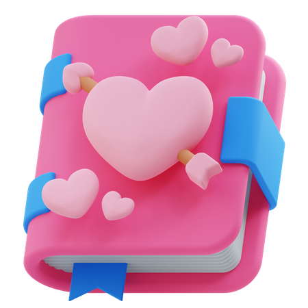 Livre d'amour  3D Icon