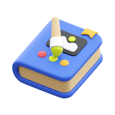 Livre d'art  3D Icon