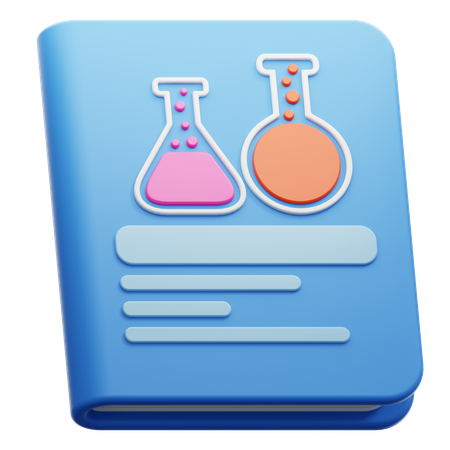 Livre de chimie  3D Icon