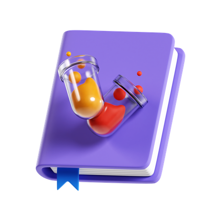Livre de chimie  3D Icon