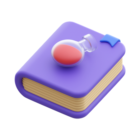 Livre de chimie  3D Icon