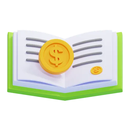 Livre de comptabilité  3D Icon