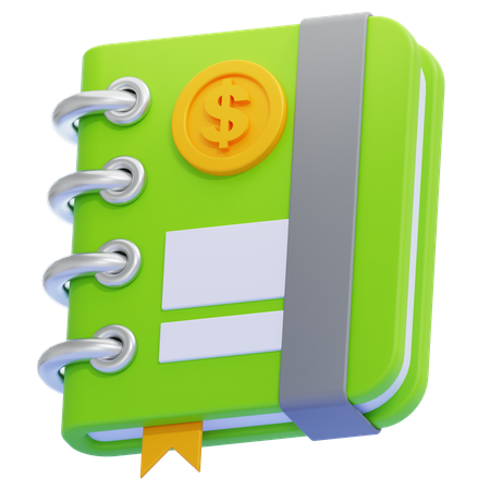 Livre de comptabilité  3D Icon