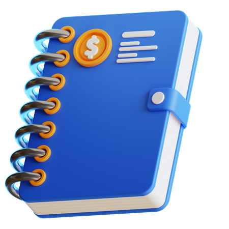 Livre de comptabilité  3D Icon