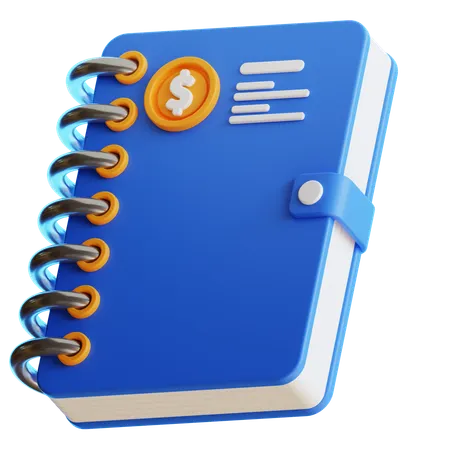 Livre de comptabilité  3D Icon