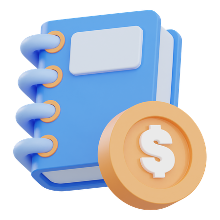 Livre de comptabilité  3D Icon