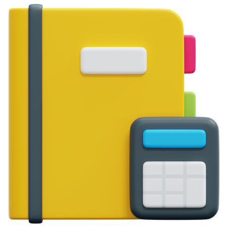 Livre de comptabilité  3D Icon