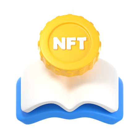 Livre de connaissances NFT  3D Icon