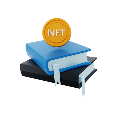 Livre de connaissances NFT  3D Icon