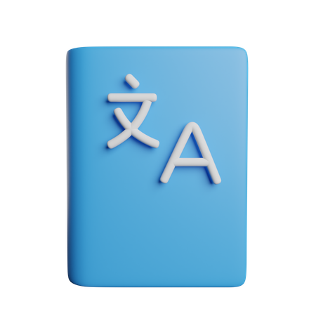 Livre de dictionnaire  3D Icon