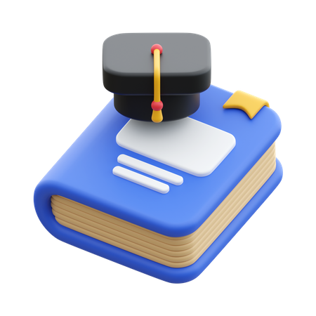 Livre de fin d'études  3D Icon