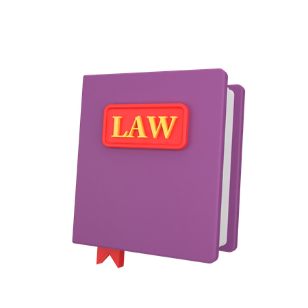 Livre de droit  3D Icon