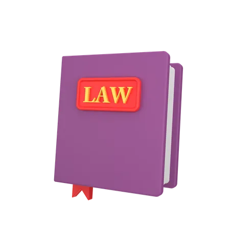 Livre de droit  3D Icon