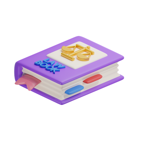 Livre de droit  3D Icon