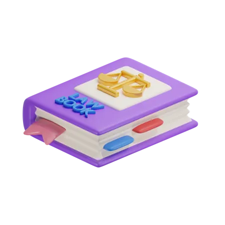 Livre de droit  3D Icon