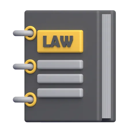 Livre de droit  3D Icon