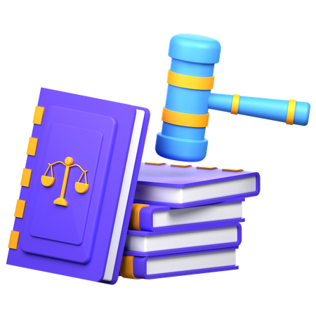 Livre de droit  3D Icon