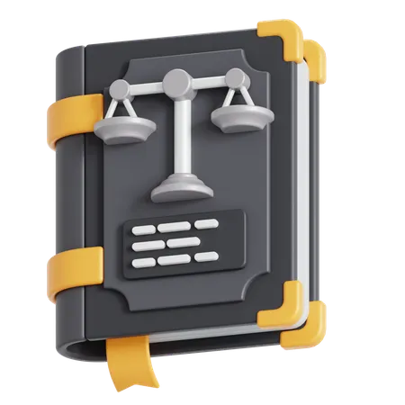 Livre de droit  3D Icon