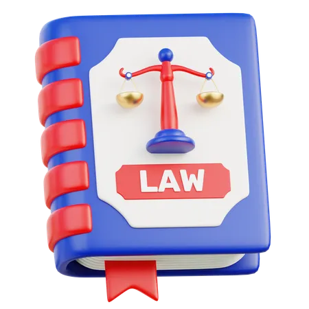 Livre de droit  3D Icon