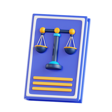 Livre de droit  3D Icon