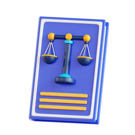 Livre de droit  3D Icon