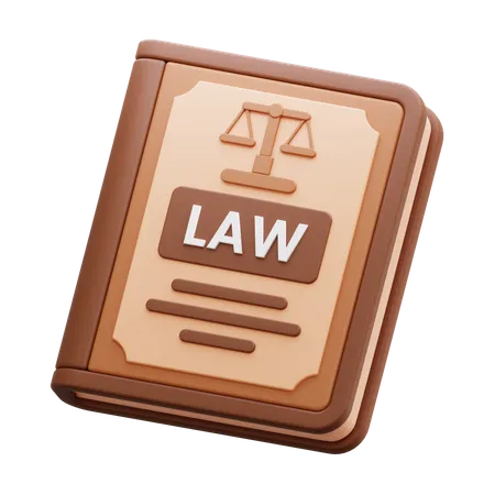 Livre de droit  3D Icon