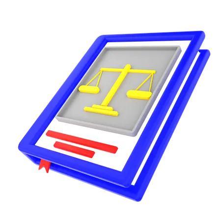 Livre de droit  3D Icon