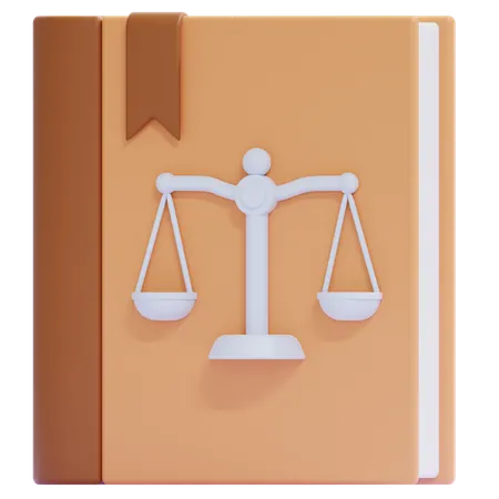 Livre de droit  3D Icon