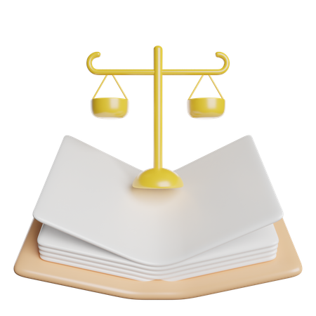 Livre de droit  3D Icon