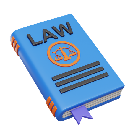 Livre de droit  3D Icon