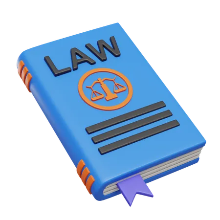 Livre de droit  3D Icon