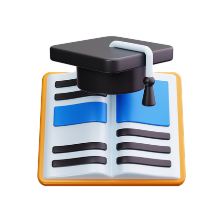Livre de fin d'études  3D Icon