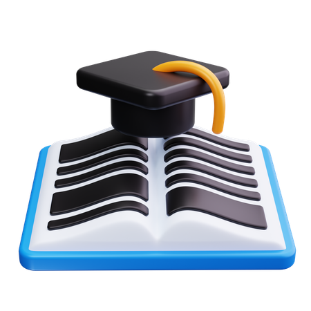 Livre de fin d'études  3D Icon