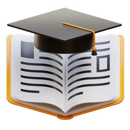 Livre de fin d'études  3D Icon