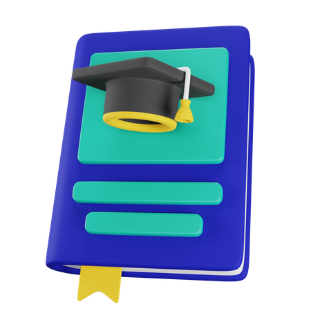 Livre de fin d'études  3D Icon